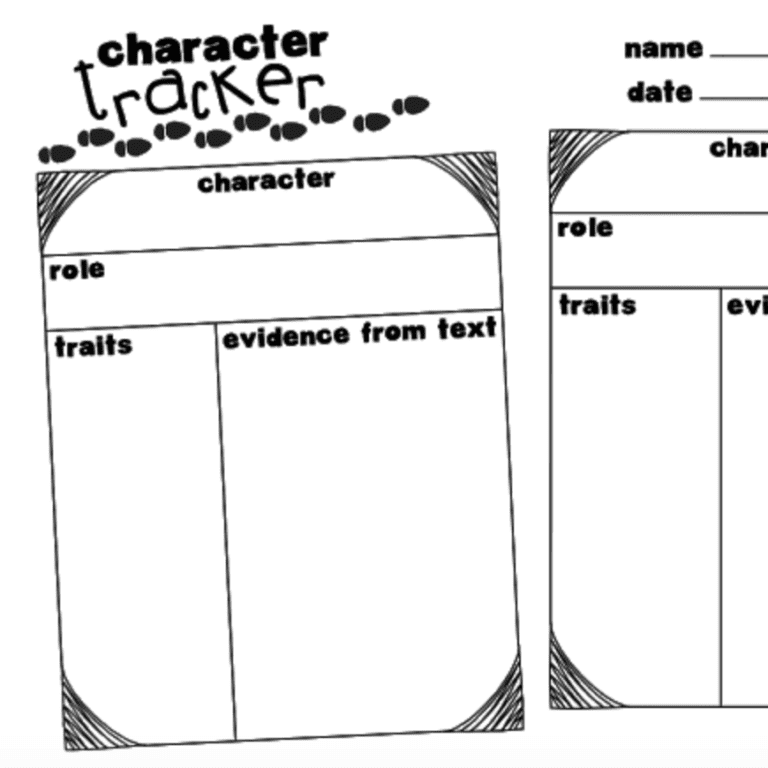 Free Character Traits Tracker