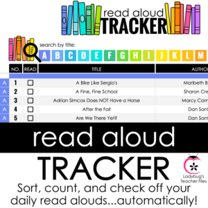 read aloud tracker cover