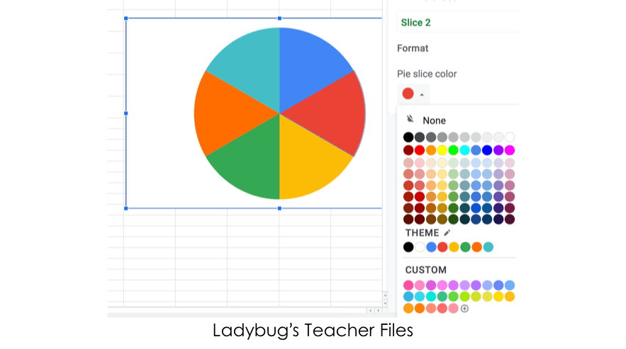 Create Fraction Circles With Google Sheets Ladybug S Teacher Files