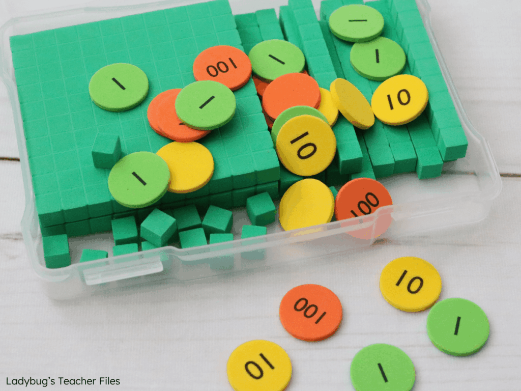 math manipulatives storage