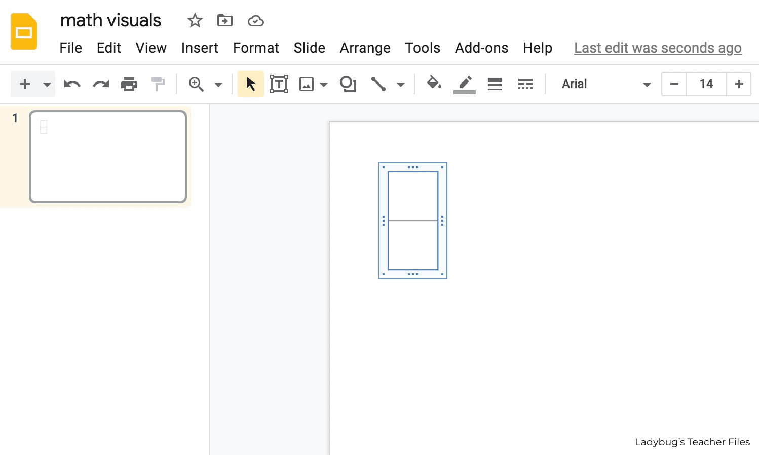 select the table and make it as narrow as possible