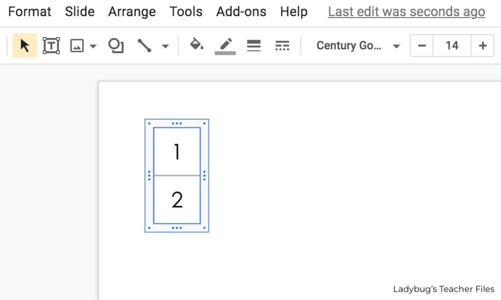 enter the numerator in the first cell and the denominator in the second cell