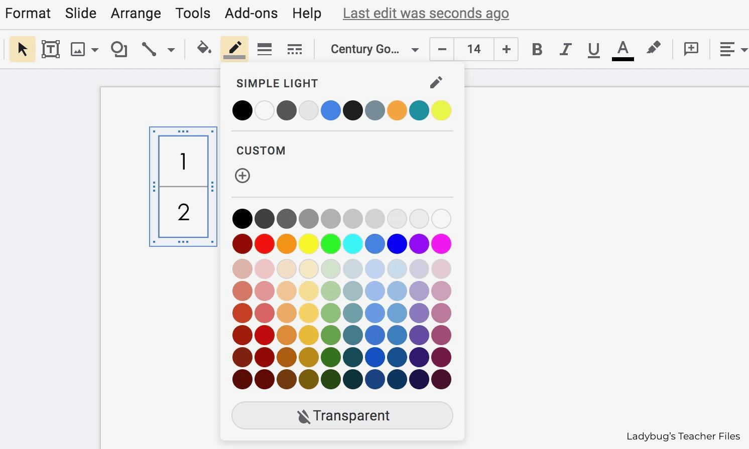 select the table and set all borders to transparent