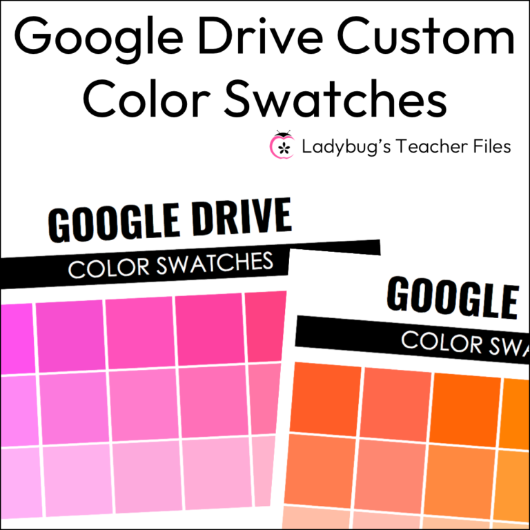 Google Drive Custom Color Swatches