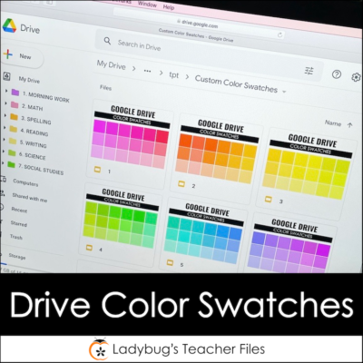 google drive color swatches