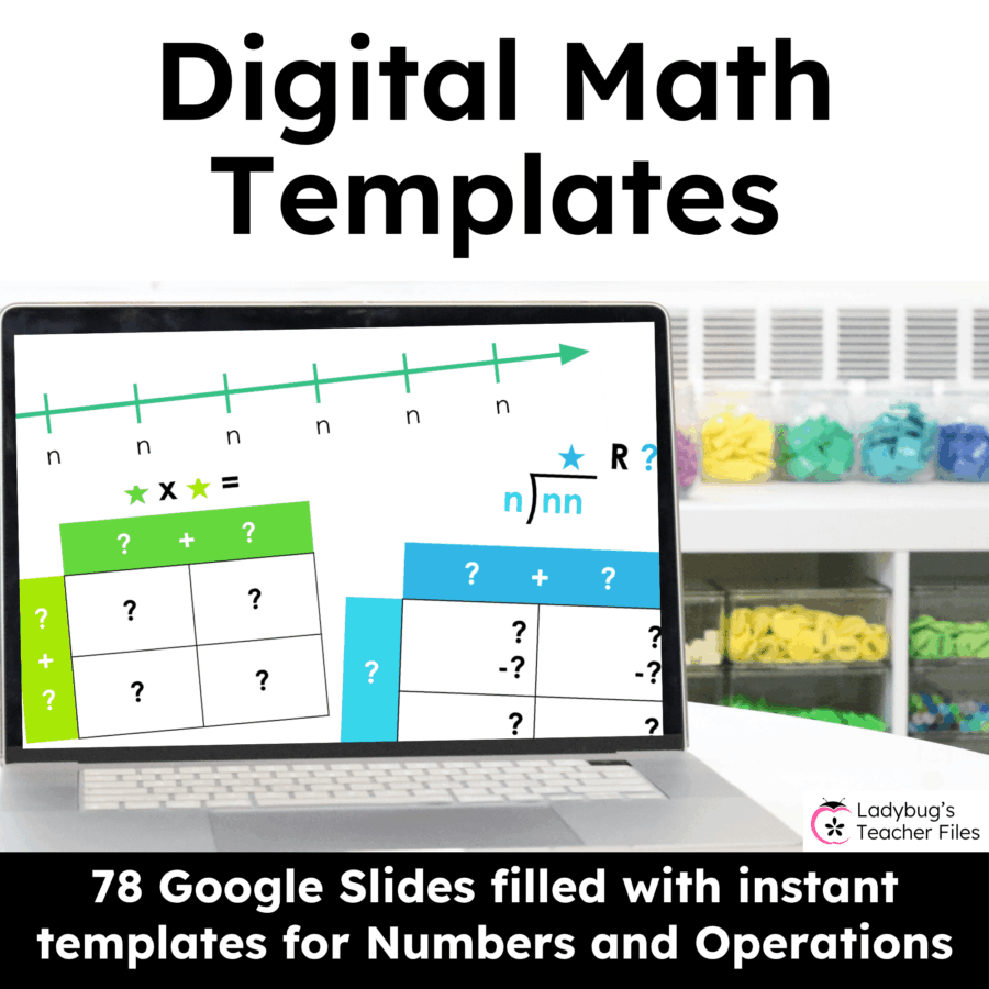 Numbers and Operations Digital Templates