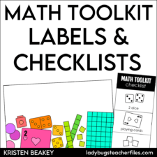 Math Toolkit Labels and Checklists