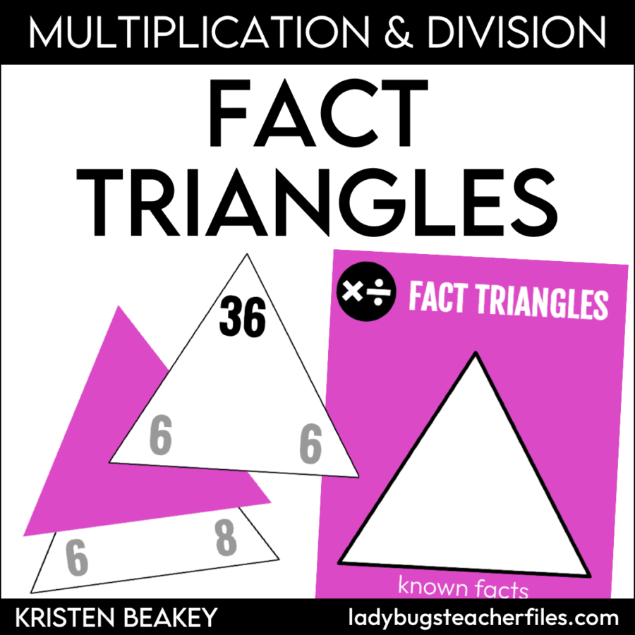 Multiplication and Division Fact Triangles