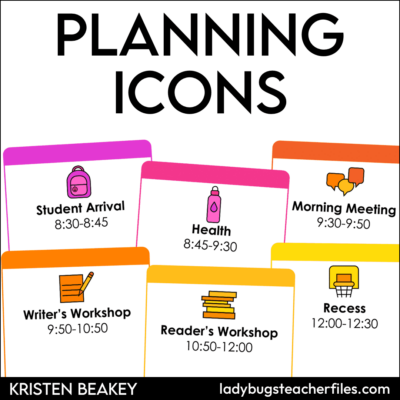 digital planning icons