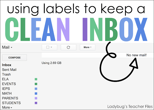 using labels to keep a clean inbox