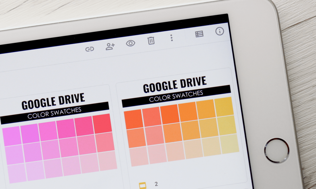 custom colors for google drive