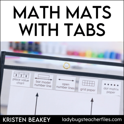 Math Mats with Tabs