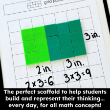 Build on Math Mats with Manipulatives