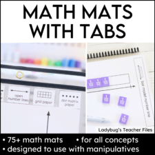 Math Mats Tabs