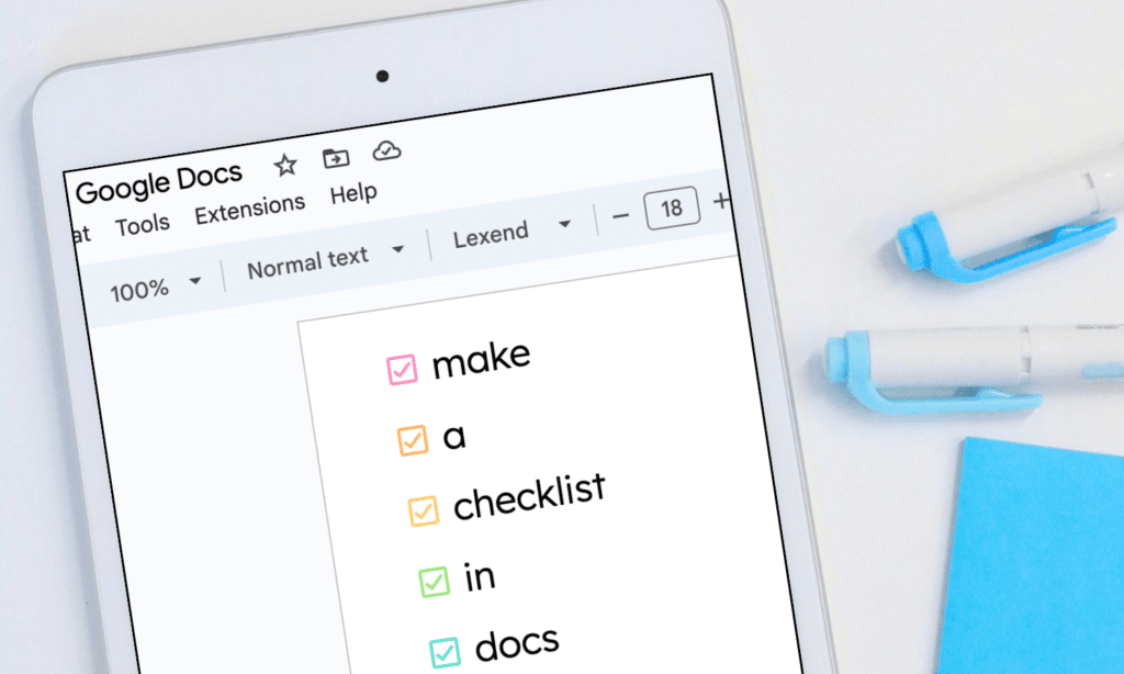 how to make a checklist strategy in google docs
