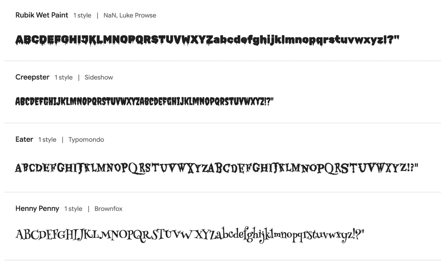 Halloween Google Fonts (With a Time-Saving Shortcut!)