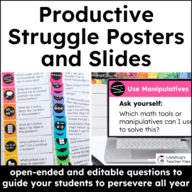 Productive Struggle Posters and Slides