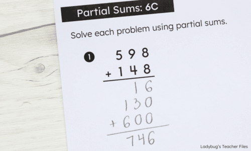 Partial Working For Math The Partial Sums Algorithm (a Step-by-Step Teaching Guide)