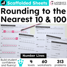 Rounding to Nearest 10 and Nearest 100 Worksheets