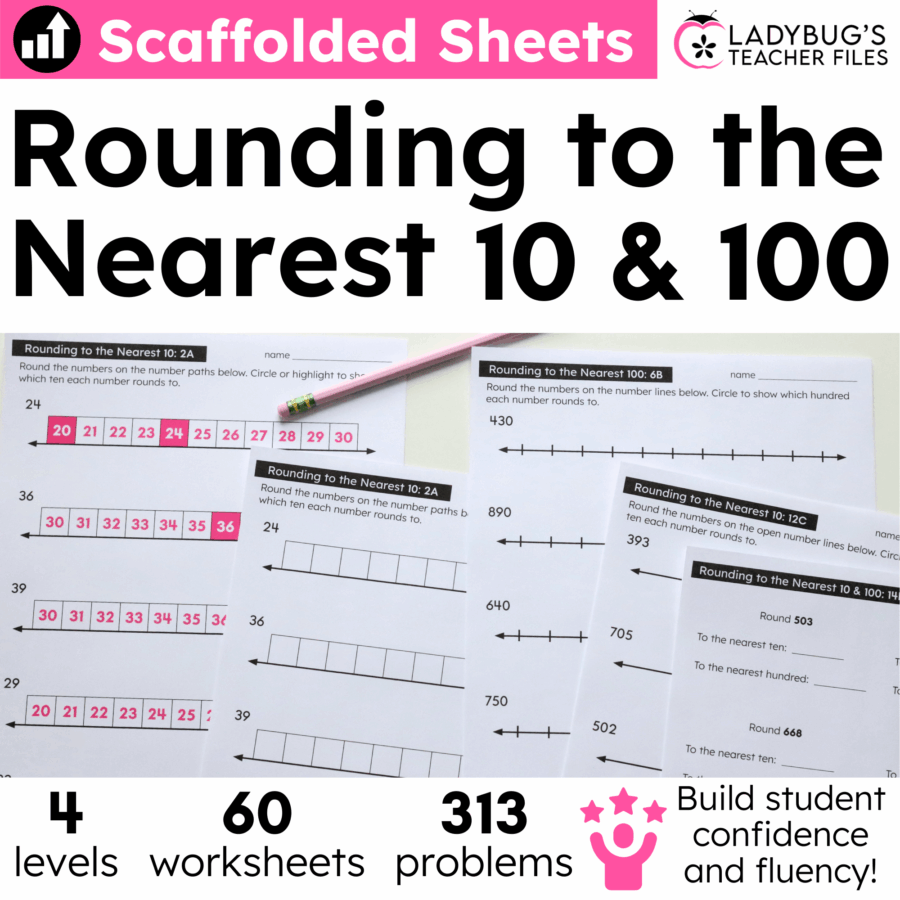 Rounding to the Nearest 10 and 100 Worksheets