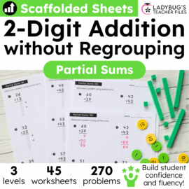 Partial Sums: Two Digit Addition without Regrouping